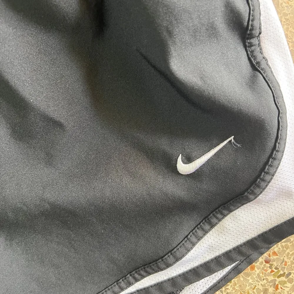 Nike Dri-FIT Running Shorts Black White Lined Women’s Small - Picture 9 of 12